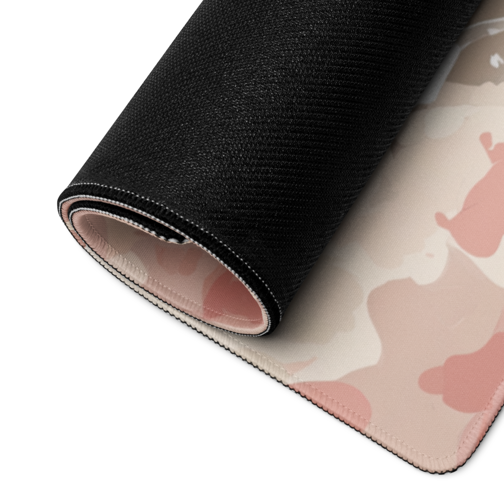 MEOW gaming mouse pad featuring custom anime cat design for stylish desk mat and mousepad use